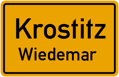 Straßenverzeichnis Krostitz Wiedemar
