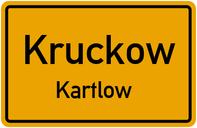 Straßenverzeichnis Kruckow Kartlow