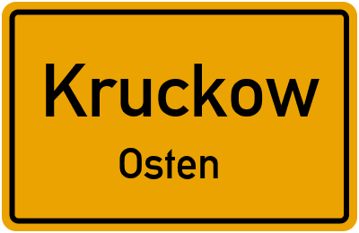 Straßenverzeichnis Kruckow Osten