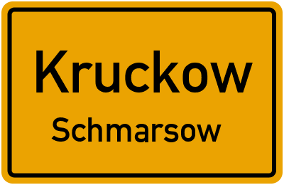 Straßenverzeichnis Kruckow Schmarsow