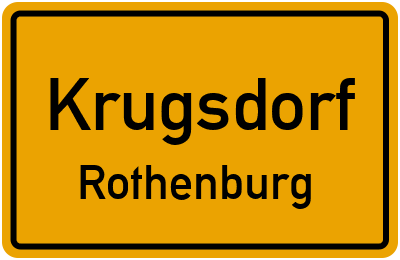 Straßenverzeichnis Krugsdorf Rothenburg