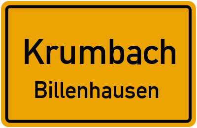 Straßenverzeichnis Krumbach Billenhausen