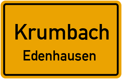 Straßenverzeichnis Krumbach Edenhausen