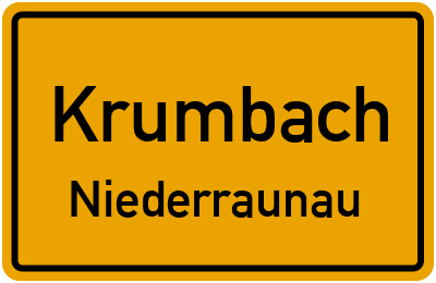 Straßenverzeichnis Krumbach Niederraunau