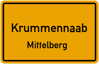 Straßenverzeichnis Krummennaab Mittelberg