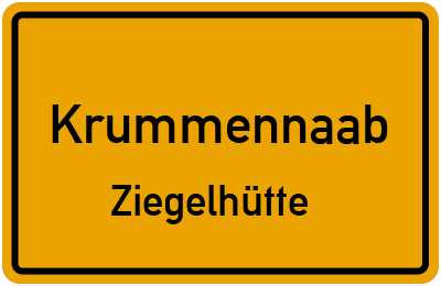 Straßenverzeichnis Krummennaab Ziegelhütte