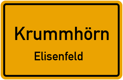 Straßenverzeichnis Krummhörn Elisenfeld