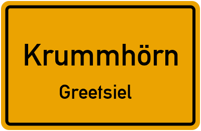 Straßenverzeichnis Krummhörn Greetsiel