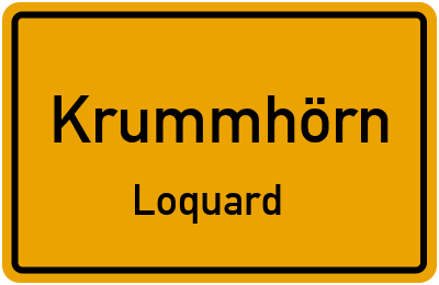 Straßenverzeichnis Krummhörn Loquard