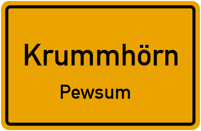 Straßenverzeichnis Krummhörn Pewsum
