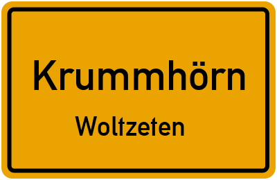 Straßenverzeichnis Krummhörn Woltzeten