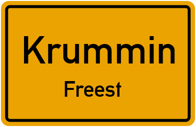 Straßenverzeichnis Krummin Freest