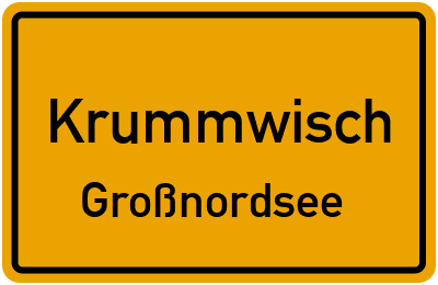 Straßenverzeichnis Krummwisch Großnordsee