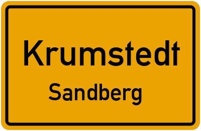 Straßenverzeichnis Krumstedt Sandberg