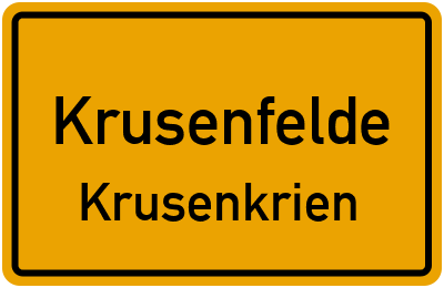Straßenverzeichnis Krusenfelde Krusenkrien