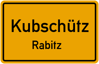 Straßenverzeichnis Kubschütz Rabitz