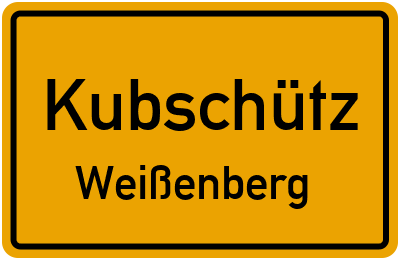 Straßenverzeichnis Kubschütz Weißenberg