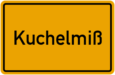 Ortsschild von Kuchelmiß in Mecklenburg-Vorpommern