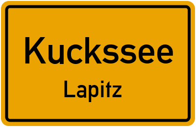 Straßenverzeichnis Kuckssee Lapitz