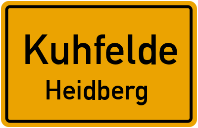 Straßenverzeichnis Kuhfelde Heidberg