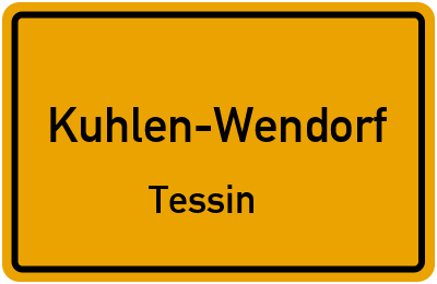 Straßenverzeichnis Kuhlen-Wendorf Tessin