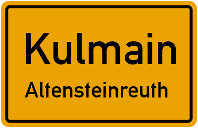 Straßenverzeichnis Kulmain Altensteinreuth