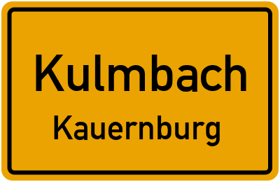 Straßenverzeichnis Kulmbach Kauernburg