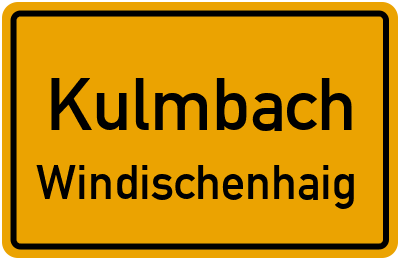 Straßenverzeichnis Kulmbach Windischenhaig