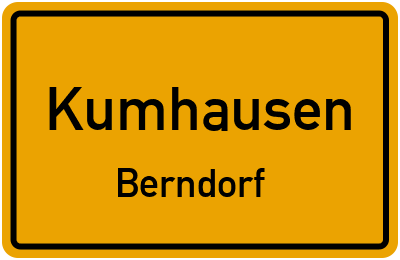 Straßenverzeichnis Kumhausen Berndorf