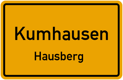 Straßenverzeichnis Kumhausen Hausberg
