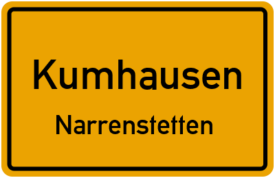 Straßenverzeichnis Kumhausen Narrenstetten