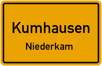 Straßenverzeichnis Kumhausen Niederkam