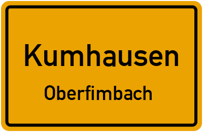 Straßenverzeichnis Kumhausen Oberfimbach