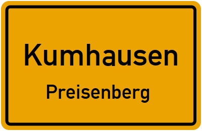 Straßenverzeichnis Kumhausen Preisenberg