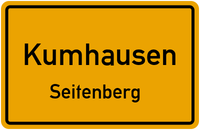 Straßenverzeichnis Kumhausen Seitenberg