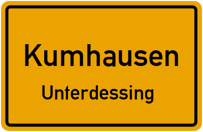 Straßenverzeichnis Kumhausen Unterdessing