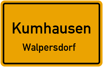 Straßenverzeichnis Kumhausen Walpersdorf