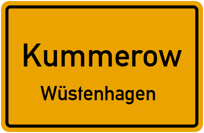 Straßenverzeichnis Kummerow Wüstenhagen