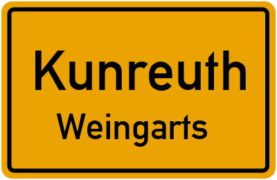 Straßenverzeichnis Kunreuth Weingarts
