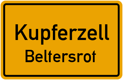 Straßenverzeichnis Kupferzell Beltersrot