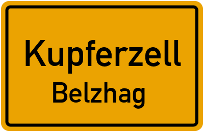 Straßenverzeichnis Kupferzell Belzhag