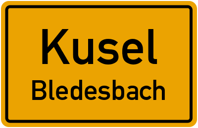Straßenverzeichnis Kusel Bledesbach