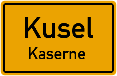 Straßenverzeichnis Kusel Kaserne