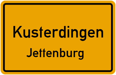 Ortsschild Kusterdingen Jettenburg