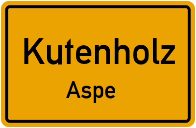 Straßenverzeichnis Kutenholz Aspe