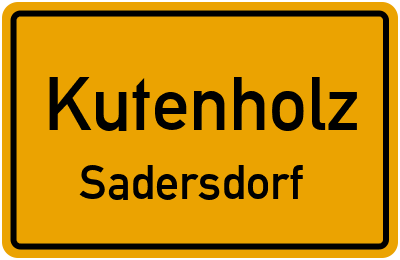 Straßenverzeichnis Kutenholz Sadersdorf