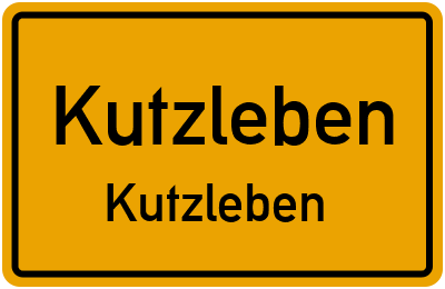 Straßenverzeichnis Kutzleben Kutzleben