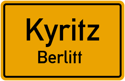 Straßenverzeichnis Kyritz Berlitt