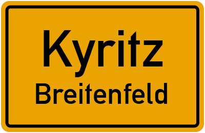 Straßenverzeichnis Kyritz Breitenfeld