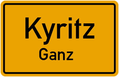 Straßenverzeichnis Kyritz Ganz